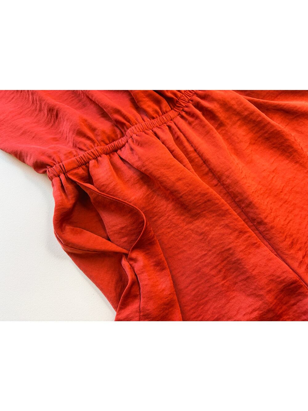 Banana Republic Rust Orange Sleeveless Surplice Romper Size 0 Petite